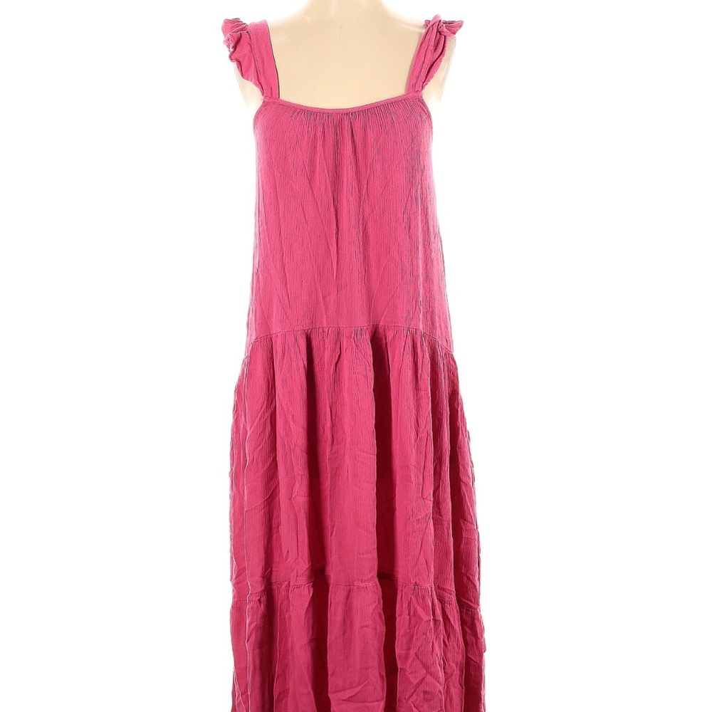 BB Dakota Pink Tiered Maxi Sundress